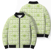 Omaomao Hawaii Iwa Bird Palaka Motifs Bomber Puffer Jacket LT14 - Polynesian Pride