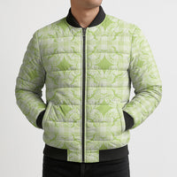 Omaomao Hawaii Iwa Bird Palaka Motifs Bomber Puffer Jacket LT14 - Polynesian Pride
