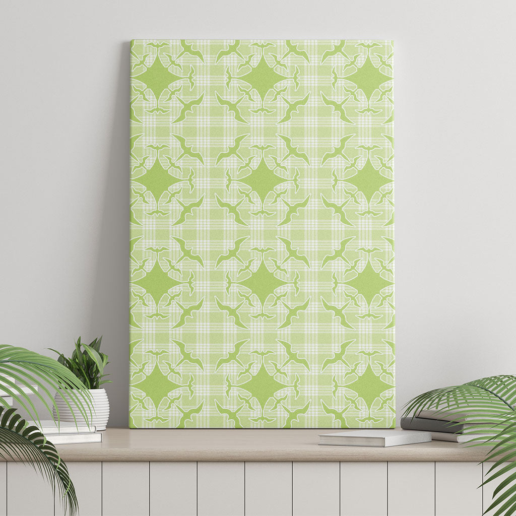 Omaomao Hawaii Iwa Bird Palaka Motifs Canvas Wall Art LT14 - Polynesian Pride