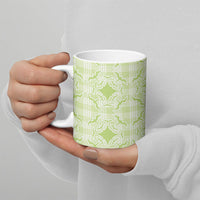 Omaomao Hawaii Iwa Bird Palaka Motifs Ceramic Mug LT14 - Polynesian Pride