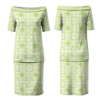 Omaomao Hawaii Iwa Bird Palaka Motifs Couples Matching Puletasi and Hawaiian Shirt LT14 - Polynesian Pride