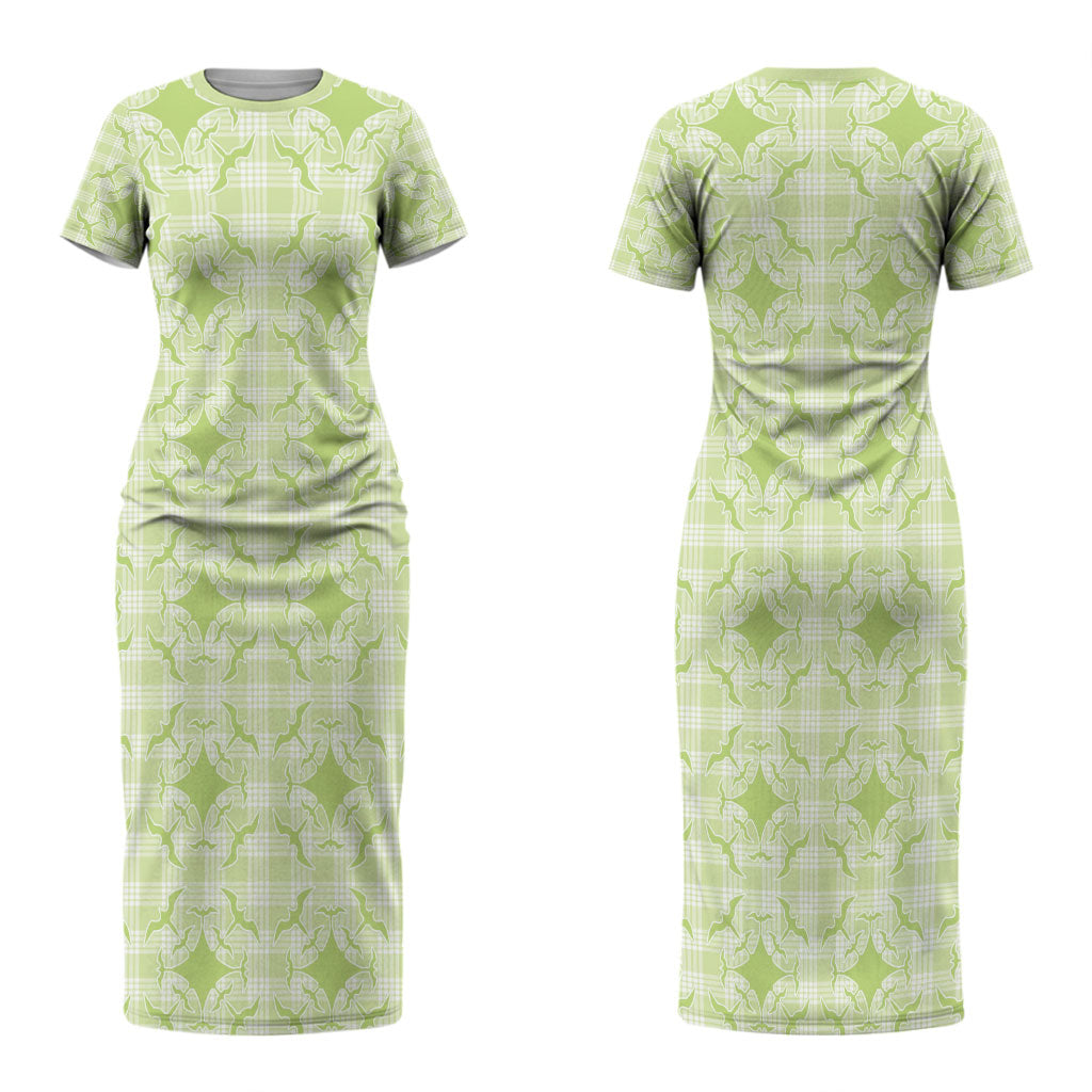 Omaomao Hawaii Iwa Bird Palaka Motifs Couples Matching Short Sleeve Bodycon Dress and Hawaiian Shirt LT14 - Polynesian Pride
