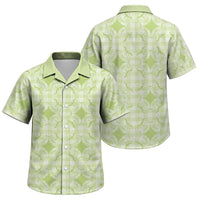 Omaomao Hawaii Iwa Bird Palaka Motifs Family Matching Puletasi and Hawaiian Shirt LT14 Son's Shirt Green - Polynesian Pride