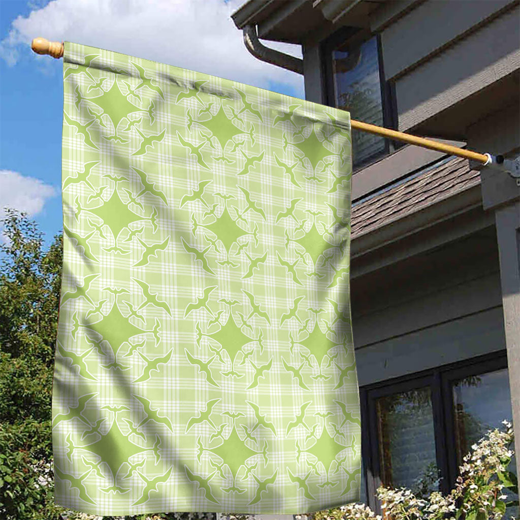 Omaomao Hawaii Iwa Bird Palaka Motifs Garden Flag LT14 - Polynesian Pride