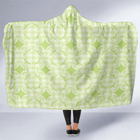 Omaomao Hawaii Iwa Bird Palaka Motifs Hooded Blanket LT14 One Size Green - Polynesian Pride