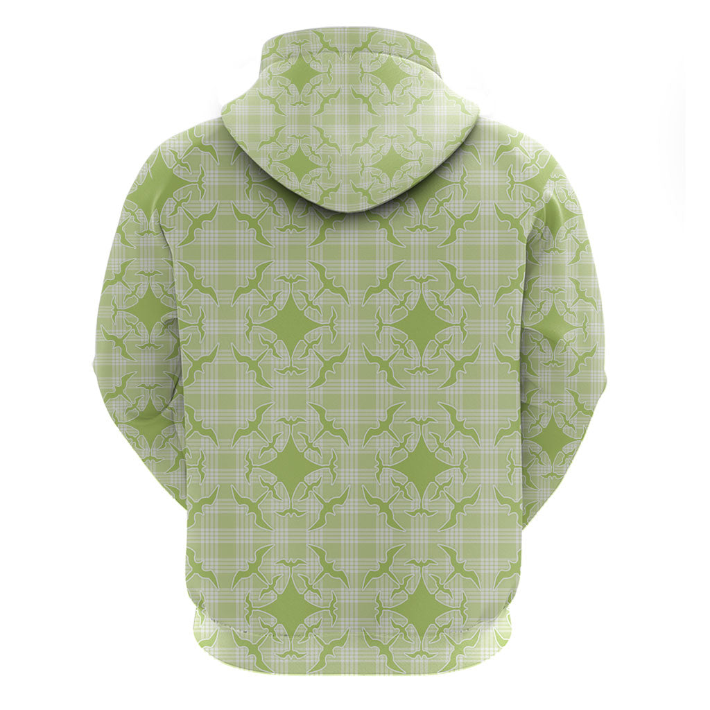Omaomao Hawaii Iwa Bird Palaka Motifs Hoodie LT14 - Polynesian Pride
