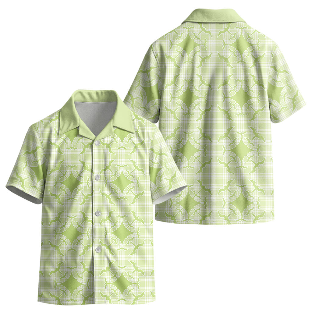 Omaomao Hawaii Iwa Bird Palaka Motifs Kid Hawaiian Shirt LT14 - Polynesian Pride