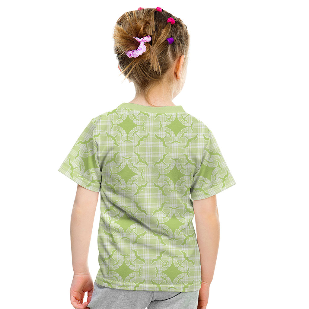 Omaomao Hawaii Iwa Bird Palaka Motifs Kid T Shirt LT14 - Polynesian Pride