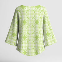 Omaomao Hawaii Iwa Bird Palaka Motifs Kimono Sleeve Blouse LT14 - Polynesian Pride