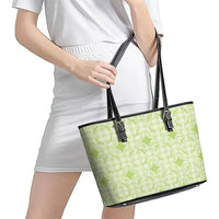 Omaomao Hawaii Iwa Bird Palaka Motifs Leather Tote Bag LT14 - Polynesian Pride