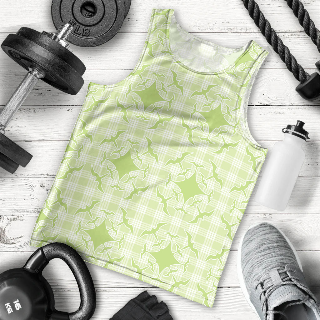 Omaomao Hawaii Iwa Bird Palaka Motifs Men Tank Top LT14 - Polynesian Pride