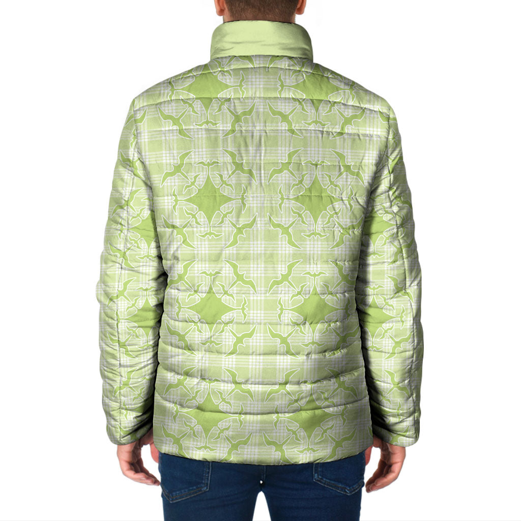 Omaomao Hawaii Iwa Bird Palaka Motifs Padded Jacket LT14 - Polynesian Pride