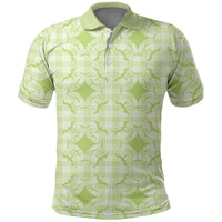 Omaomao Hawaii Iwa Bird Palaka Motifs Polo Shirt LT14 Green - Polynesian Pride