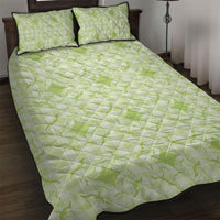Omaomao Hawaii Iwa Bird Palaka Motifs Quilt Bed Set LT14 Green - Polynesian Pride
