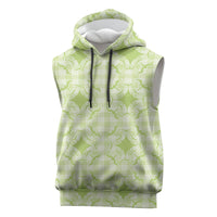 Omaomao Hawaii Iwa Bird Palaka Motifs Sleeveless Hoodie LT14 Green - Polynesian Pride