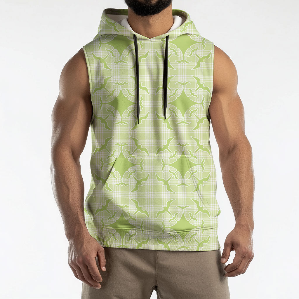 Omaomao Hawaii Iwa Bird Palaka Motifs Sleeveless Hoodie LT14 - Polynesian Pride