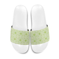 Omaomao Hawaii Iwa Bird Palaka Motifs Slide Sandals LT14 Green - Polynesian Pride