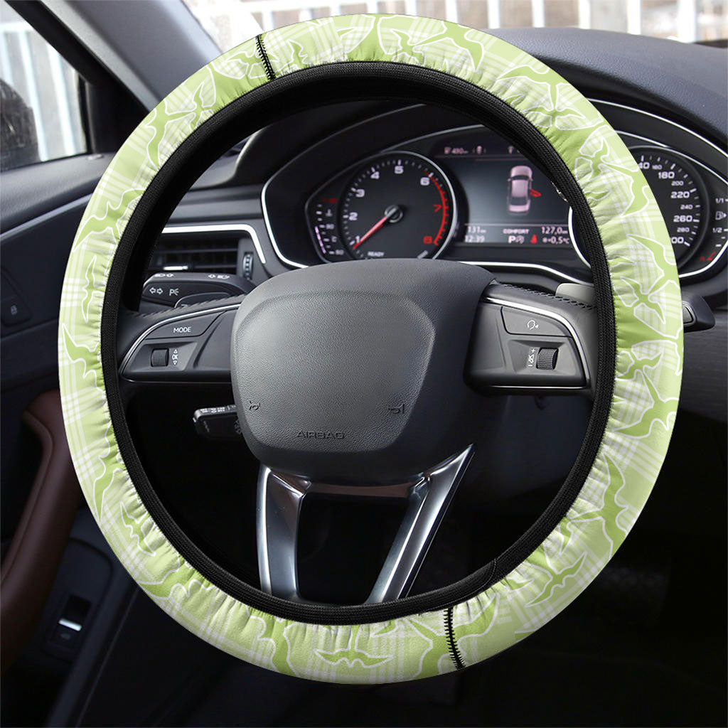 Omaomao Hawaii Iwa Bird Palaka Motifs Steering Wheel Cover LT14 - Polynesian Pride