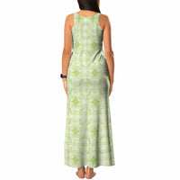 Omaomao Hawaii Iwa Bird Palaka Motifs Tank Maxi Dress LT14 - Polynesian Pride
