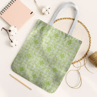 Omaomao Hawaii Iwa Bird Palaka Motifs Tote Bag LT14 White Strap One Size Green - Polynesian Pride