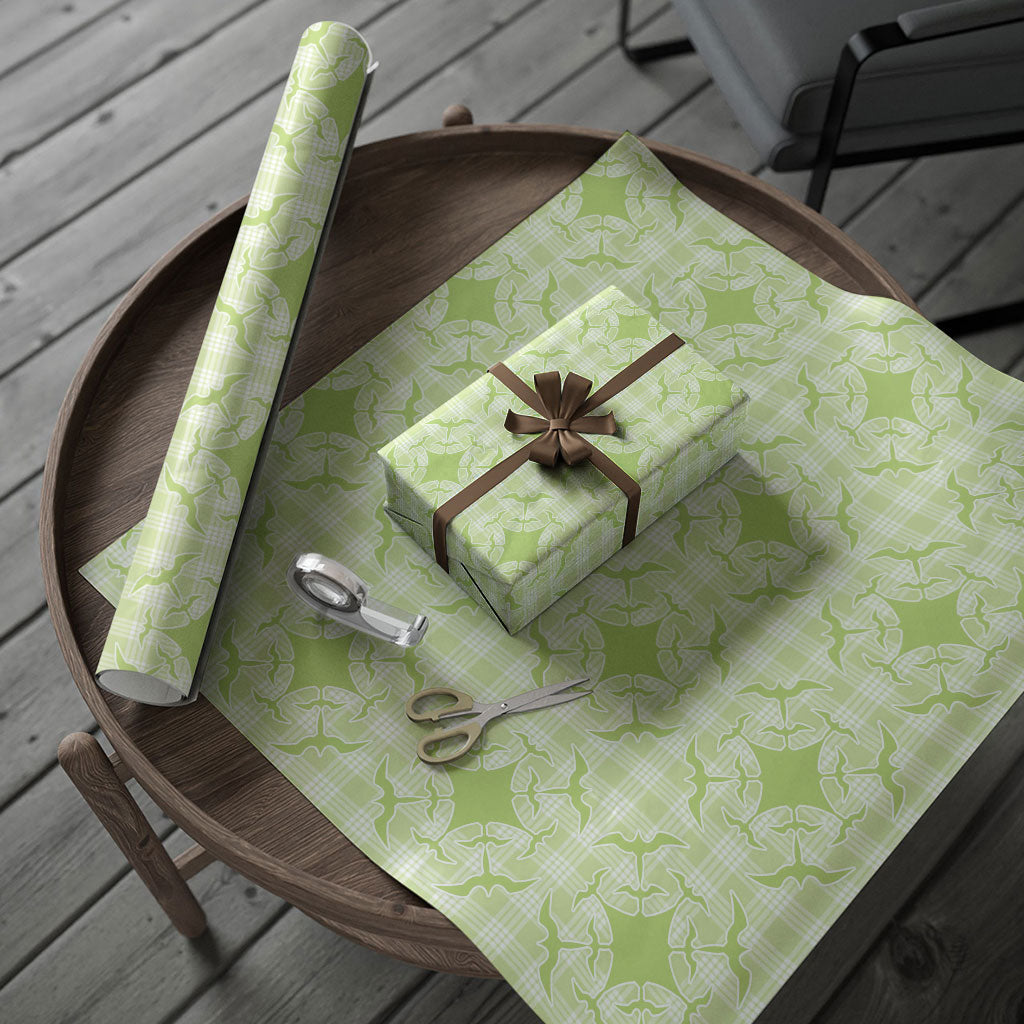 Omaomao Hawaii Iwa Bird Palaka Motifs Wrapping Paper LT14 - Polynesian Pride