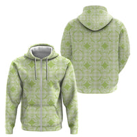 Omaomao Hawaii Iwa Bird Palaka Motifs Zip Hoodie LT14 - Polynesian Pride