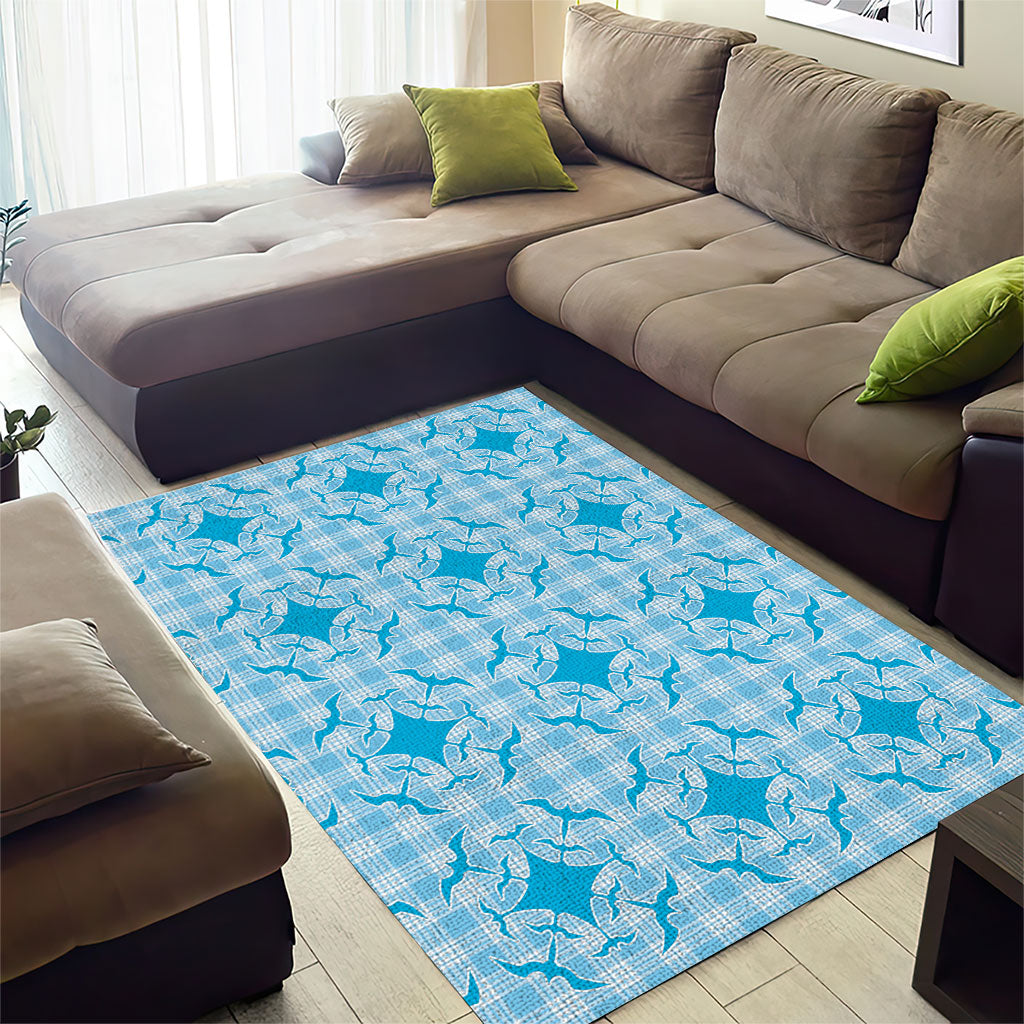 Polu Hawaii Iwa Bird Palaka Motifs Area Rug LT14 - Polynesian Pride