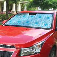 Polu Hawaii Iwa Bird Palaka Motifs Auto Sun Shade LT14 - Polynesian Pride