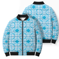 Polu Hawaii Iwa Bird Palaka Motifs Bomber Puffer Jacket LT14 - Polynesian Pride