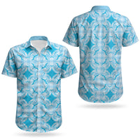 Polu Hawaii Iwa Bird Palaka Motifs Couples Matching Summer Maxi Dress and Hawaiian Shirt LT14 - Polynesian Pride