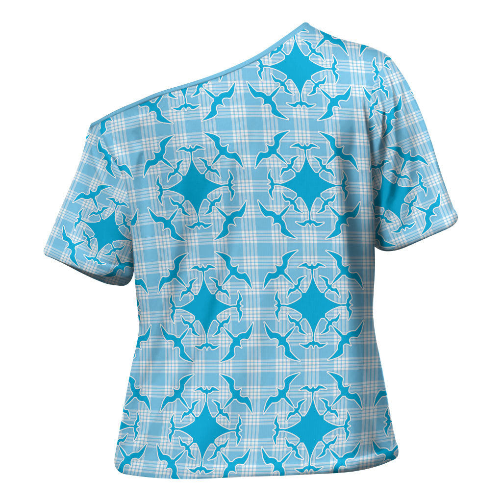 Polu Hawaii Iwa Bird Palaka Motifs Cross Shoulder Shirt LT14 - Polynesian Pride