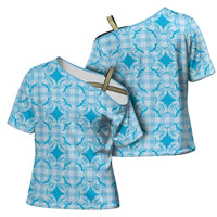 Polu Hawaii Iwa Bird Palaka Motifs Cross Shoulder Shirt LT14 - Polynesian Pride