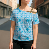 Polu Hawaii Iwa Bird Palaka Motifs Cross Shoulder Shirt LT14 - Polynesian Pride