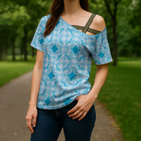 Polu Hawaii Iwa Bird Palaka Motifs Cross Shoulder Shirt LT14 - Polynesian Pride