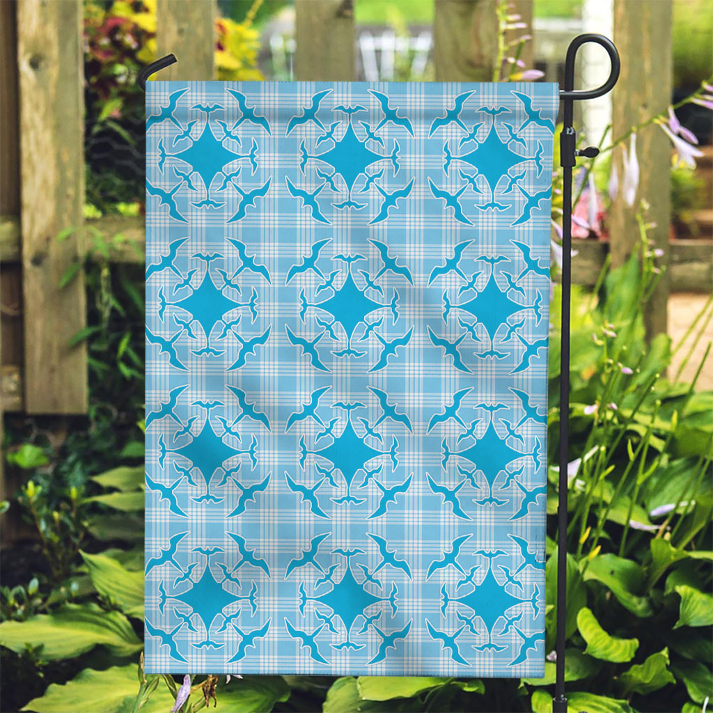Polu Hawaii Iwa Bird Palaka Motifs Garden Flag LT14 Garden Flag Blue - Polynesian Pride
