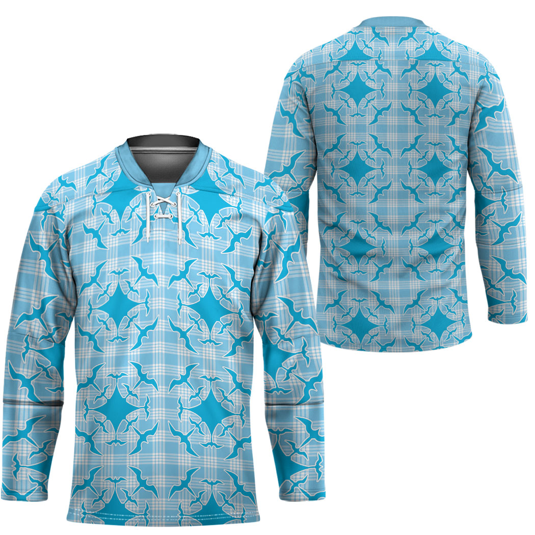 Polu Hawaii Iwa Bird Palaka Motifs Hockey Jersey LT14 - Polynesian Pride