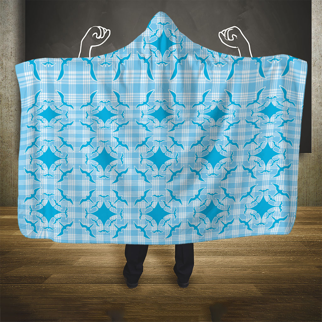 Polu Hawaii Iwa Bird Palaka Motifs Hooded Blanket LT14 - Polynesian Pride