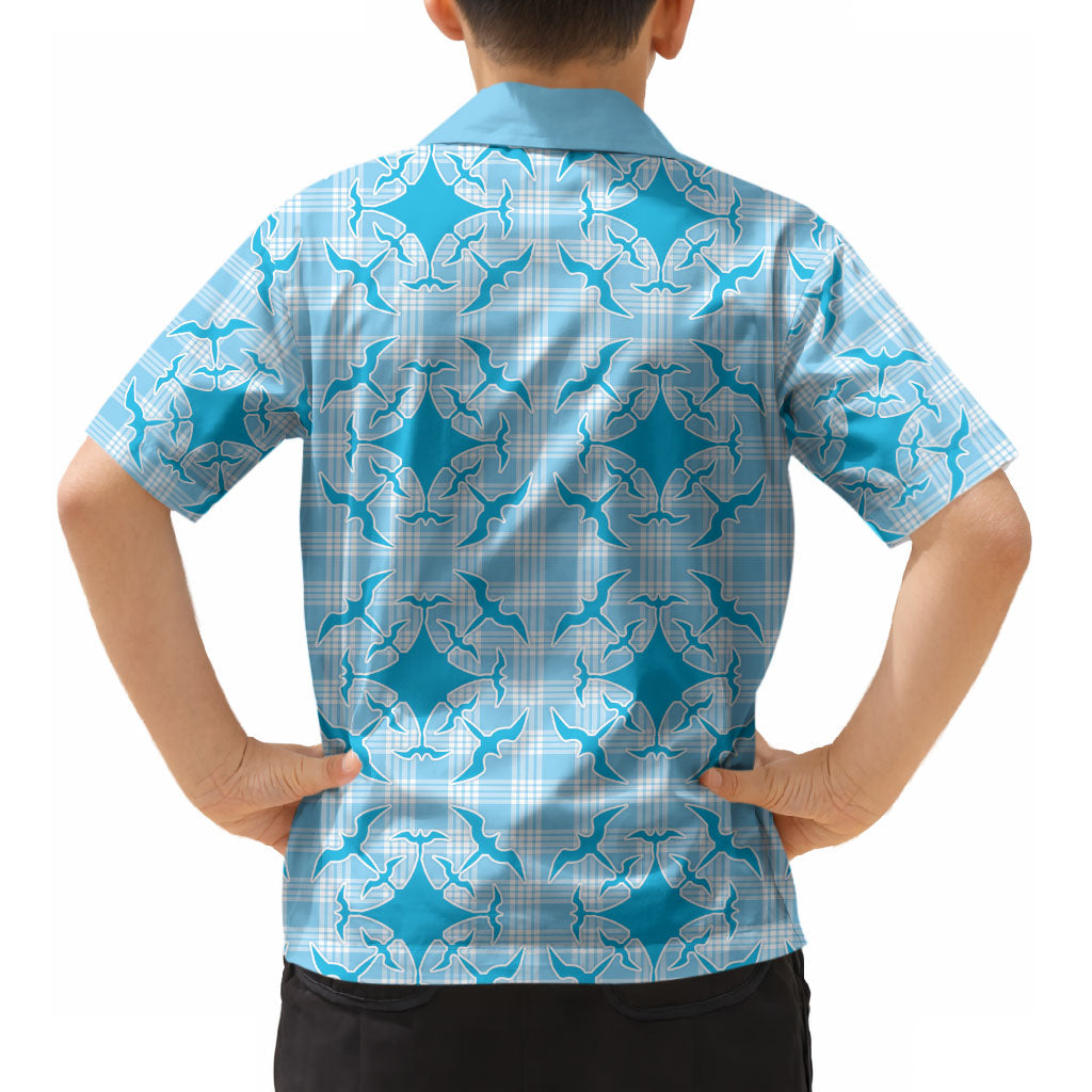 Polu Hawaii Iwa Bird Palaka Motifs Kid Hawaiian Shirt LT14 - Polynesian Pride