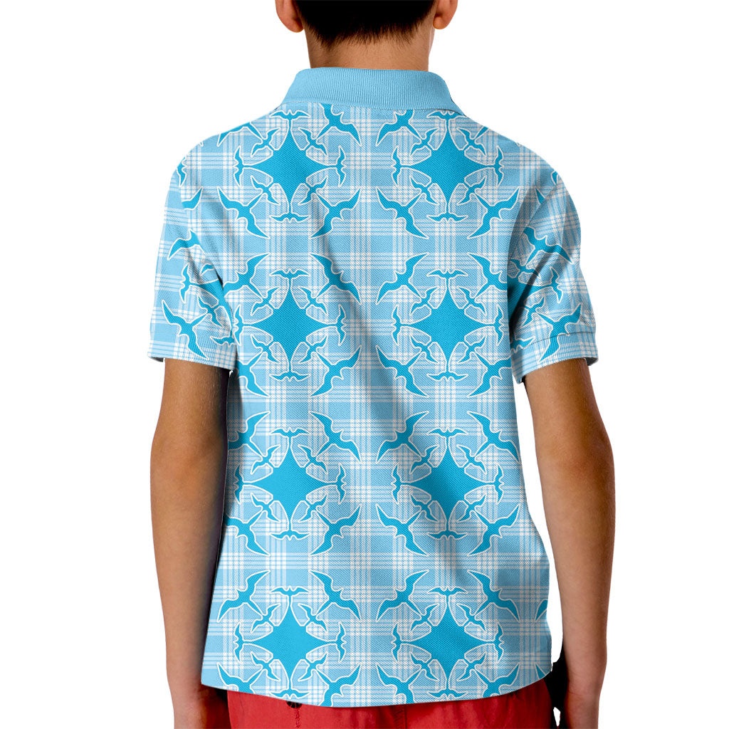 Polu Hawaii Iwa Bird Palaka Motifs Kid Polo Shirt LT14 - Polynesian Pride