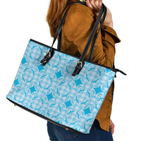 Polu Hawaii Iwa Bird Palaka Motifs Leather Tote Bag LT14 - Polynesian Pride