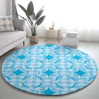 Polu Hawaii Iwa Bird Palaka Motifs Round Carpet LT14 - Polynesian Pride
