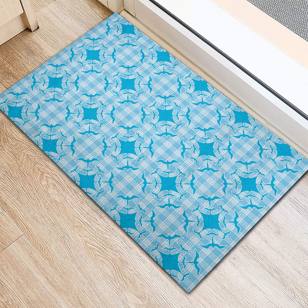 Polu Hawaii Iwa Bird Palaka Motifs Rubber Doormat LT14 - Polynesian Pride