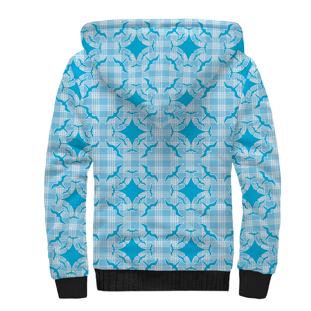 Polu Hawaii Iwa Bird Palaka Motifs Sherpa Hoodie LT14 - Polynesian Pride