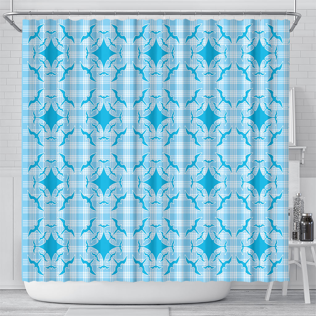 Polu Hawaii Iwa Bird Palaka Motifs Shower Curtain LT14 - Polynesian Pride