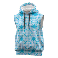 Polu Hawaii Iwa Bird Palaka Motifs Sleeveless Hoodie LT14 Blue - Polynesian Pride