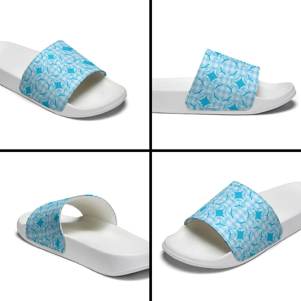 Polu Hawaii Iwa Bird Palaka Motifs Slide Sandals LT14 - Polynesian Pride