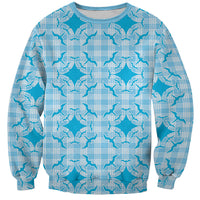 Polu Hawaii Iwa Bird Palaka Motifs Sweatshirt LT14 Unisex Blue - Polynesian Pride