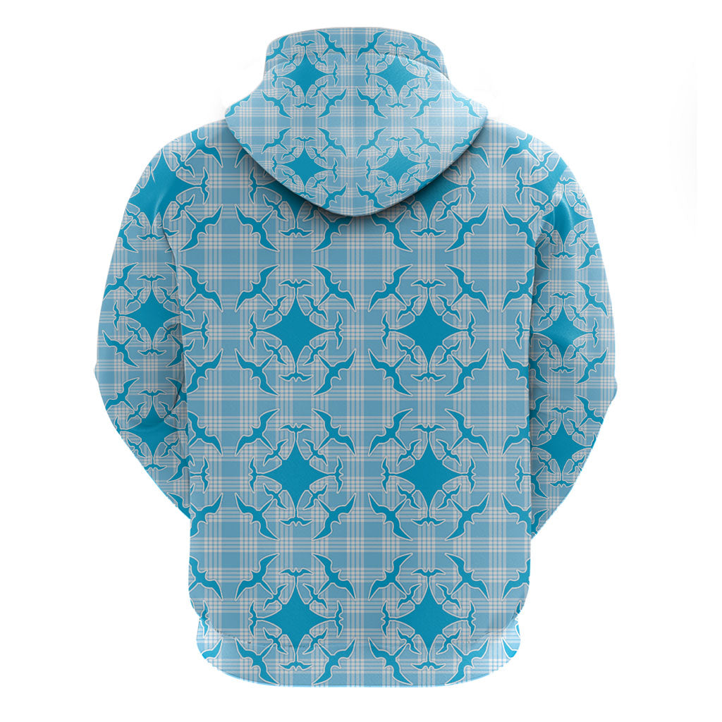 Polu Hawaii Iwa Bird Palaka Motifs Zip Hoodie LT14 - Polynesian Pride