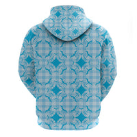 Polu Hawaii Iwa Bird Palaka Motifs Zip Hoodie LT14 - Polynesian Pride