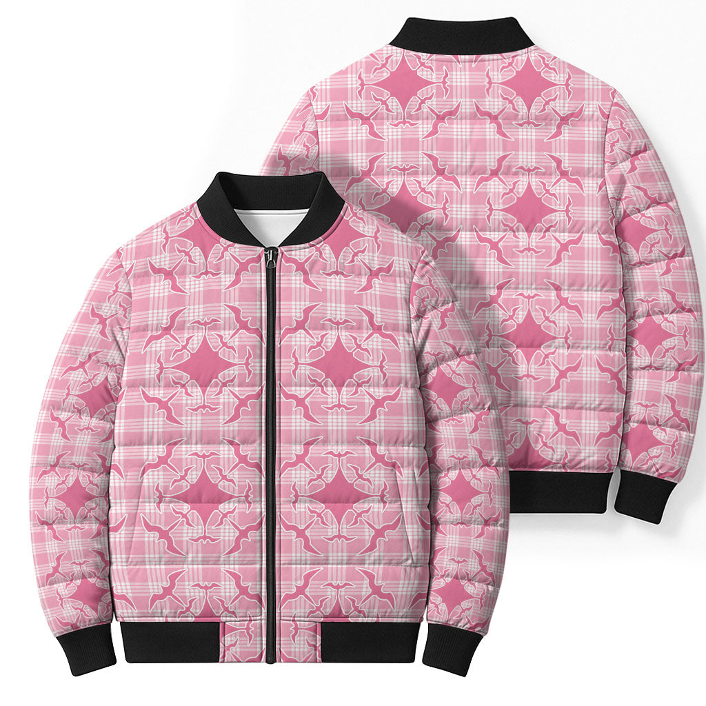 Alaka Hawaii Iwa Bird Palaka Motifs Bomber Puffer Jacket LT14 - Polynesian Pride